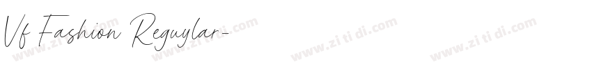 Vf Fashion Reguylar字体转换
